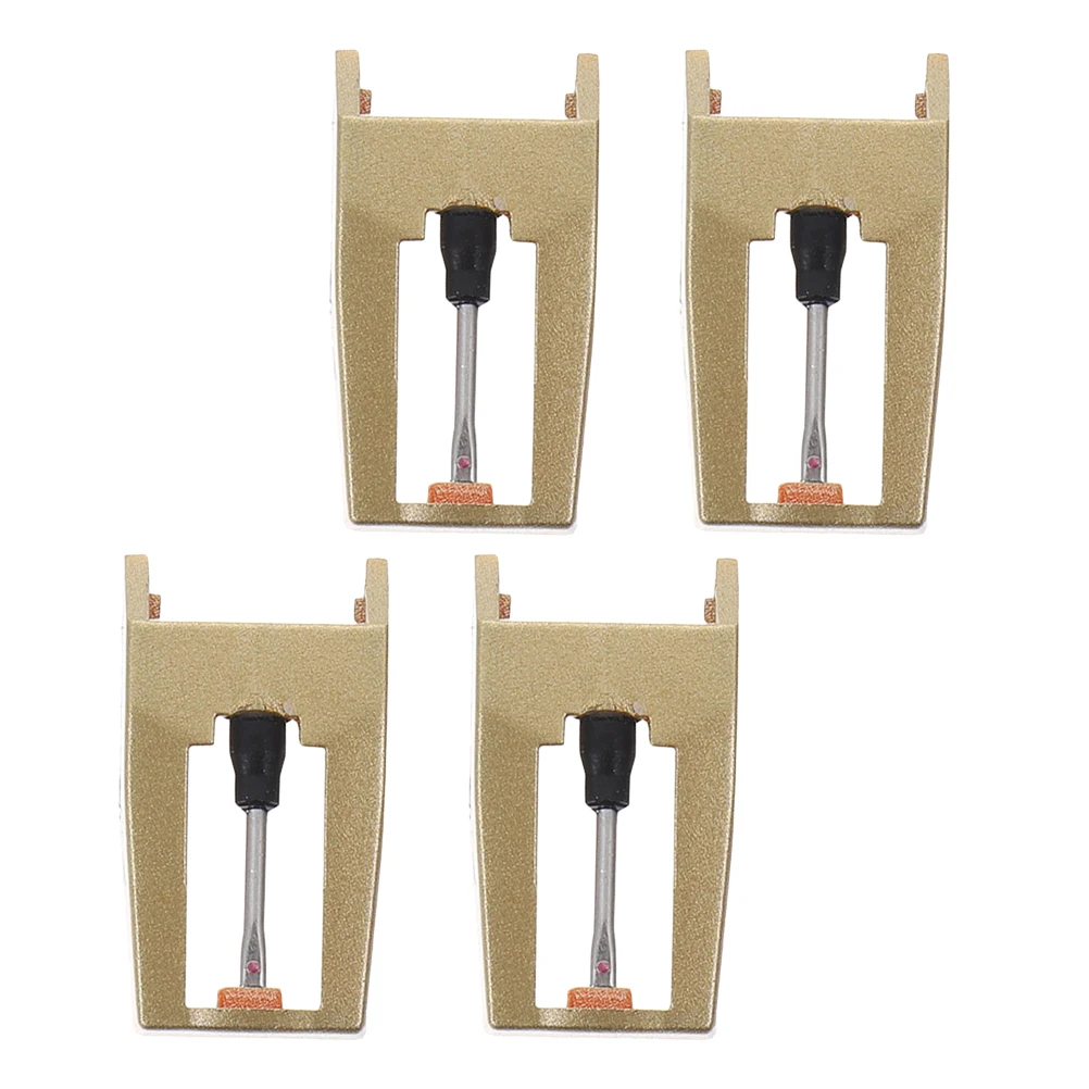 

4 Pcs Stylus Cartridge Record Player Needle for Needles Players Universal Spare Replacement Aluminum