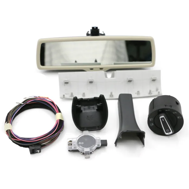 Auto headlight switch+Rain Wiper Sensor+Anti-glare Dimming Rear View Mirror  FOR Golf 7 MK7