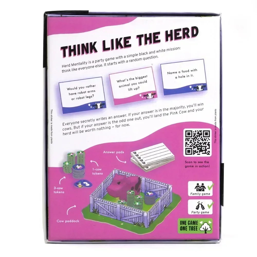 Herd Mentality Card Game The Udderly Hilarious Party Game Fun For The Whole Family Best Board Games