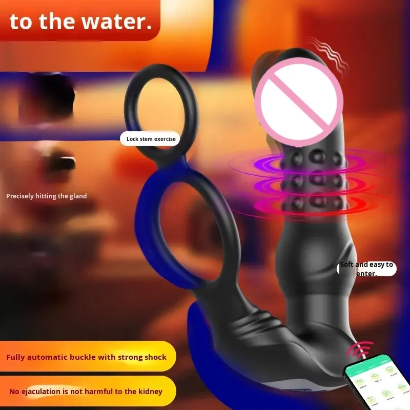 9 Frequency Remote Control G-spot Vibrating Thrust Adult Toys Men's Plug Women's Anal Plug Anal Sex Toys For Masturbation view 2