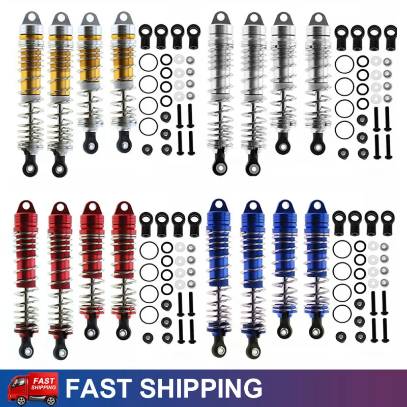 4PCS Metal Shock Absorbers for 1/10 TRAXXAS Slash Stampede 4x4 Bandit Rustler 2wd 4x4 RC Car Upgrade Parts