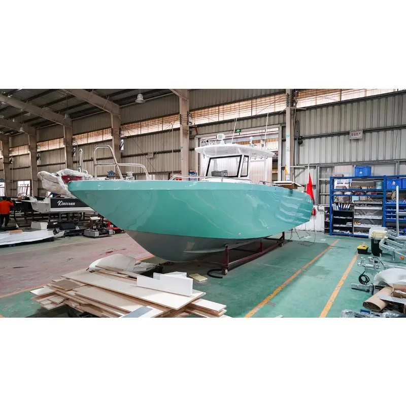 Customized Luxury 28ft Aluminum Speed Boat High Performance Outboard Engine for Fast Water Sports Adventure Fishing Sightseeing