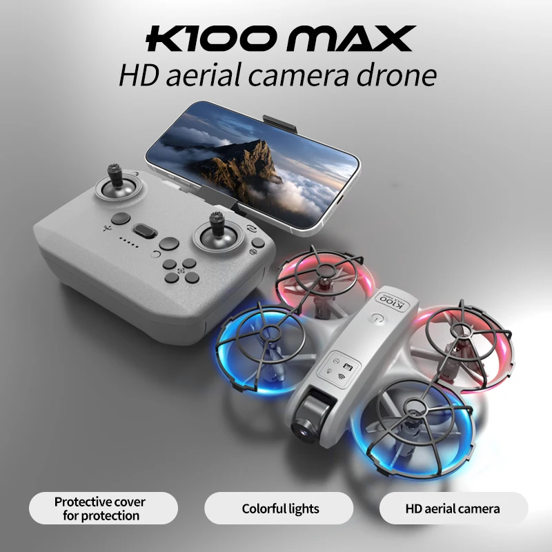 NUOVO K100MAX Drone 4K Droni professionali Doppia fotocamera Telecomando Quadcopter con Mini Drone Bambino Fotografia aerea Giocattoli