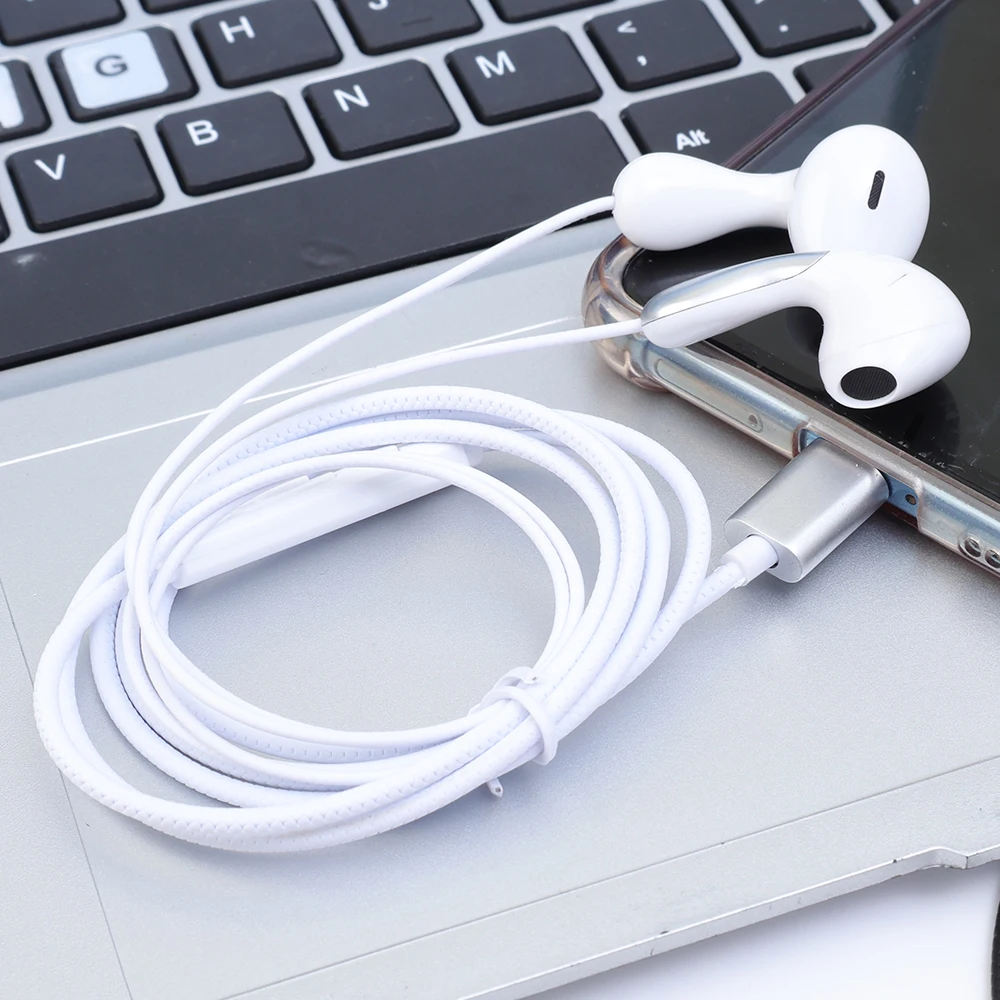 سماعات أذن سلكية لإلغاء الضوضاء مع ميكروفون وجهاز تحكم عن بعد ، سماعات رأس USB C ، أندرويد ، أندرويد ، أندرويد ، شاومى شاومى