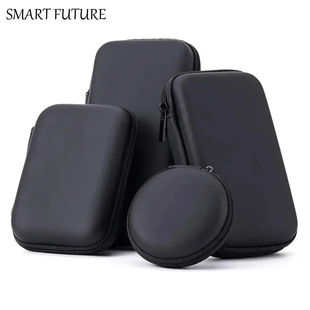 

Earphone Accessory Organizer Bag Coin Purse Mobile Hard Disk Case Zip Lock Case EVA Zipper Bag Data Cable Bag Earphone Bag