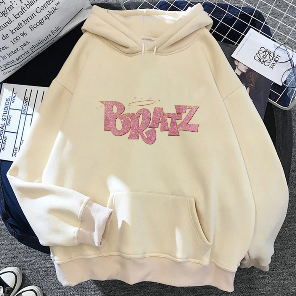 Bratz hoodies women Fleece 90s harajuku Hood Pullover female japanese Pullover