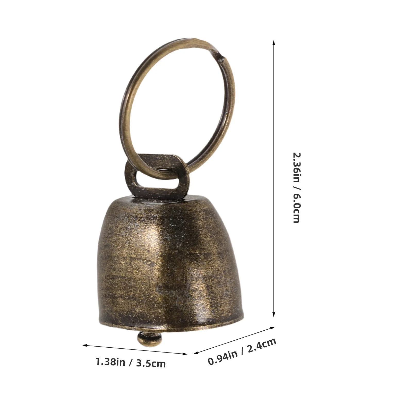 10 قطعة أجراس البقرة المعدنية: حديد عتيق محمول باليد لحديقة الدقات زينة عيد الميلاد حفلة التشجيع رعي الحيوانات