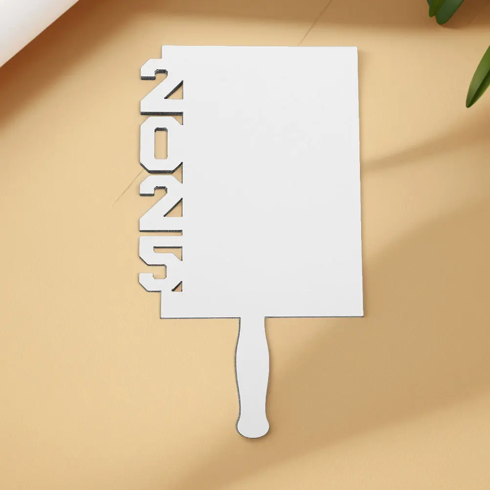 

Graduation Handheld Fan Sublimation Blank Paddle Fan DIY Heat Transfer Photo Craft for Home Decor Office Gift Keepsake Party