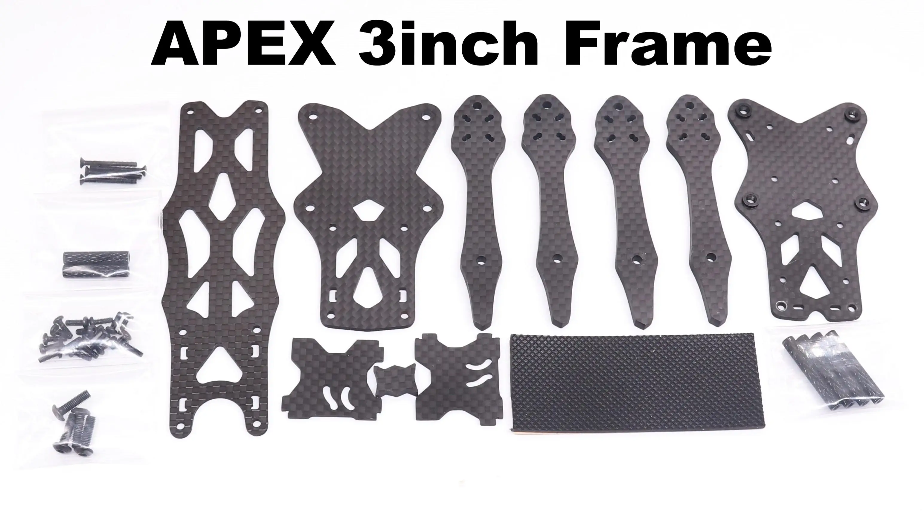 FPV APEX Mini 3 بوصة 150 مم طقم إطارات من ألياف الكربون مع أذرع بسمك 4 مم لطائرات السباق بدون طيار FPV Freestyle RC Quadcopters #5