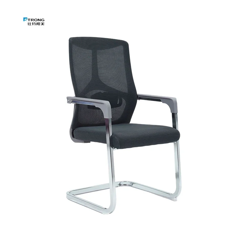 Wholesale Mid Back Meeting Visitor Fixed Bow Leg Ergonomic Mesh Office Chair