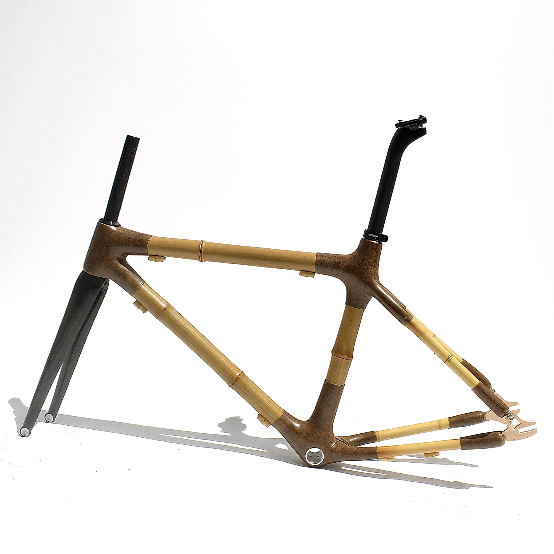 

Bamboo Road Bike Frame Track Frameset Fixie Single Speed Fixed Gear Bicycle Parts 700c FBR-612