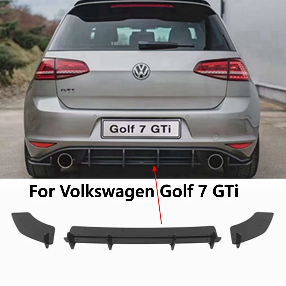 

For Volkswagen Golf 7 VII MK7 GTI 2014 2015 2016 2017 Car Rear Lip Diffuser ABS Material