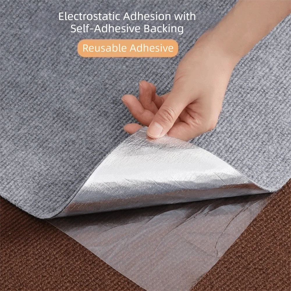 40x40cm Carpet Floor Tiles Sticker Anti Slip Soft Rug Carpet Tiles Self Adhesive Peel and Stick Flooring Mat