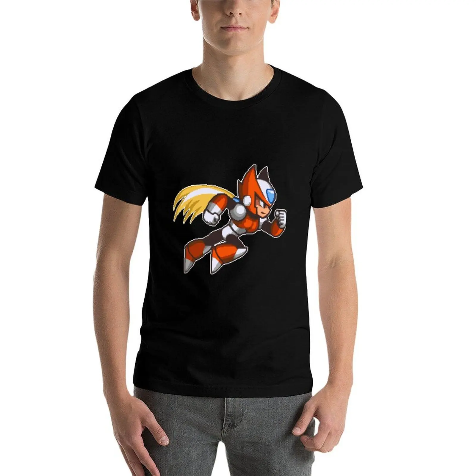 เสื้อยืดลายพิกเซลศูนย์ เสื้อยืดผู้ชาย เสื้อยืดผ้าฝ้ายสำหรับผู้ชาย เสื้อยืดผ้าฝ้ายเนื้อนุ่ม