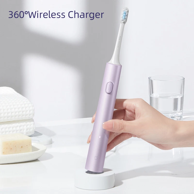 Original Xiaomi Mijia Sonic Electric Toothbrush Set T302 Ultrasonic Teeth Whitener IPX8 WaterProof Oral Hygiene Cleaner Brush