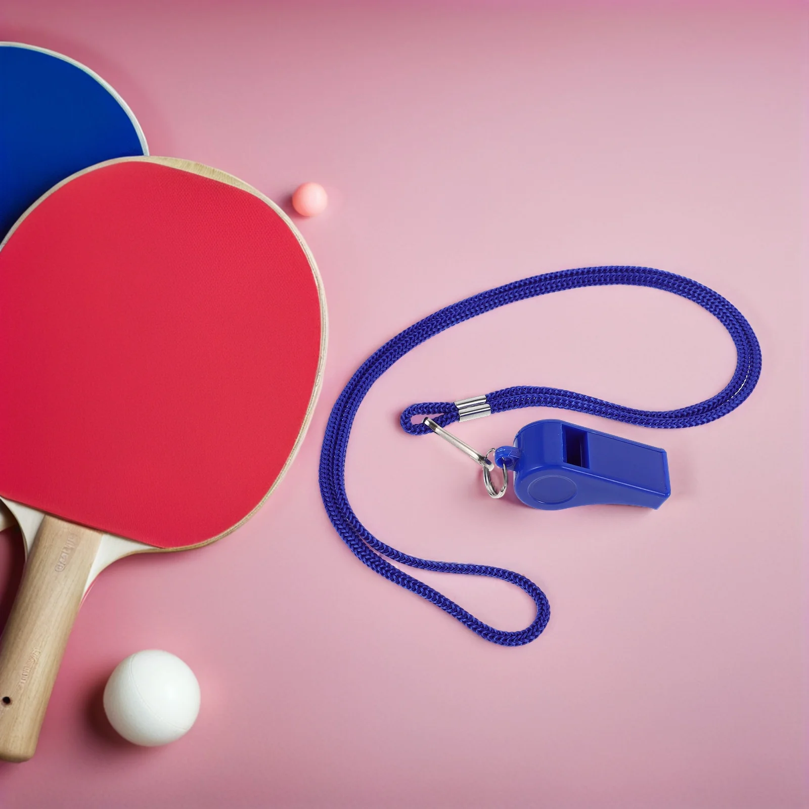 นกหวีดเอาชีวิตรอดกลางแจ้ง 36 ชิ้น สีฟ้าสดใส เสียงดัง ใช้ในกรณีฉุกเฉิน ตั้งแคมป์ เดินป่า ฟุตบอล บาสเกตบอล กีฬา กรรมการ