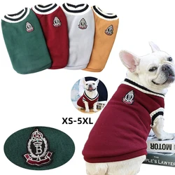 Pet Dog Knitted Sweater Clothes Dog Clothes for Small Medium Dogs Puppy Cat Vest Chihuahua French Bulldog Yorkie Coat