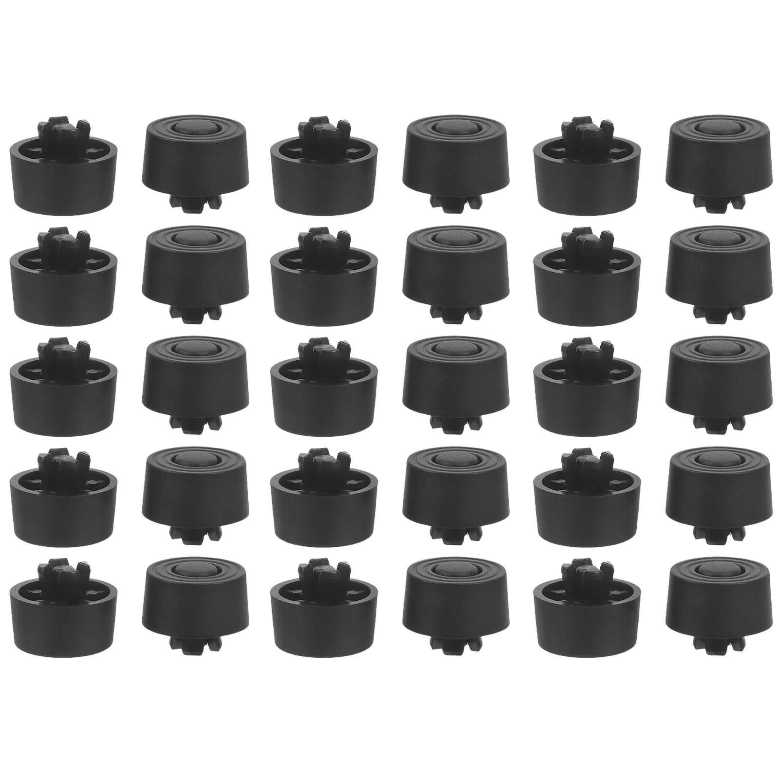 30 Pcs Chassis Foot Pads Computer Case Shock-absorbing Feet for Stability Anti-skid Replacement Black Anti-slip