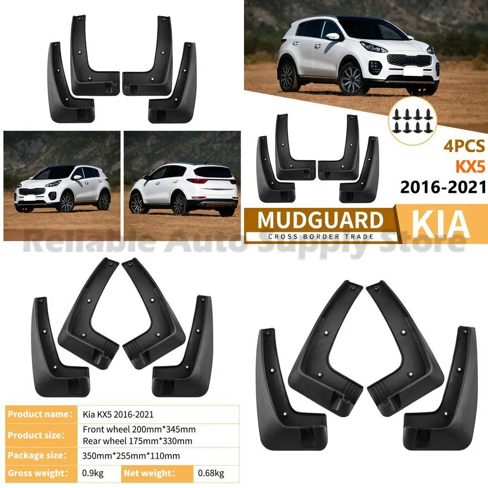 

For Kia KX5 Sportage 2016-2021 Mud Guards Fender Flares Auto Accessories High Quality Durable Protection for All Weather Conditi