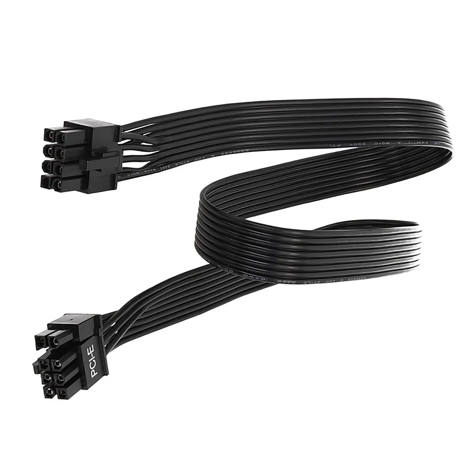 

PCIe 8Pin 6+2Pin GPU Power Cable for Corsair TX850M, TX750M, TX650M, TX550M GOLD Type 3 Modular Powers, 18AWG 60CM Flat Wire
