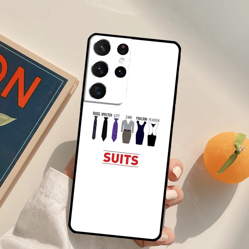 Etui na telefon z motywem serialu \"Suits\" dla Samsung Galaxy S25 S20 S21 S22 S23 S24 Ultra S9 S10 Plus S23 FE, tylna obudowa