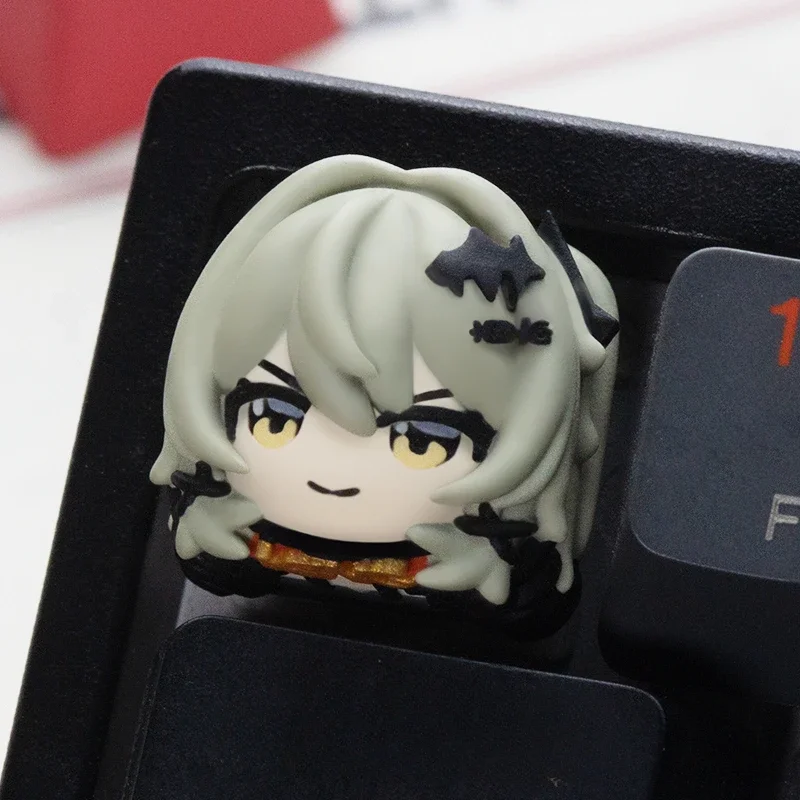 Zenless Zone Zero Qingyi Gaming Keycaps Resin Artisan Key Caps Mechanical Keyboard Accessories Custom Anime Keycaps Kaesar King