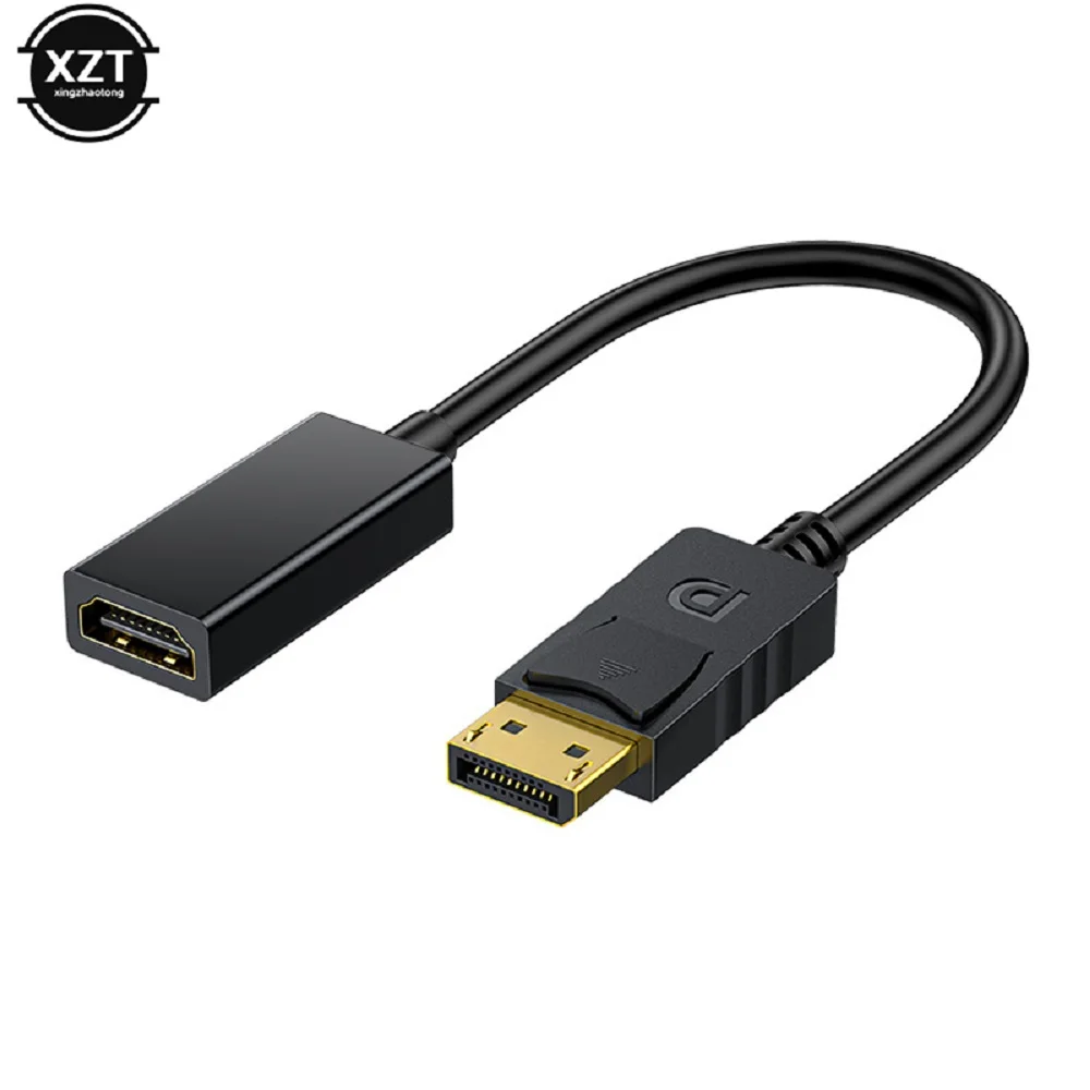 Cable adaptador compatible con HDMI Full HD DP, puerto de pantalla macho a hembra para ASUS/HP/DELL, ordenador portátil, PC, TV, 1080P