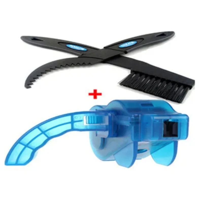 Portable Bicycle Chain Cleaner Bike Brushes Scrubb er Wash Tool Mountain Cycling Cleaning Kit Outdoor Accessory