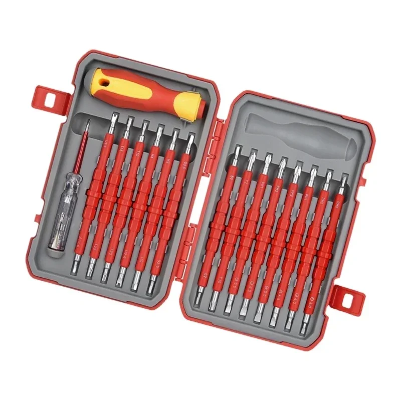 

29Piece Screwdriver Set for Electricians, Tips, Insulated, Essential Household Repair Tool