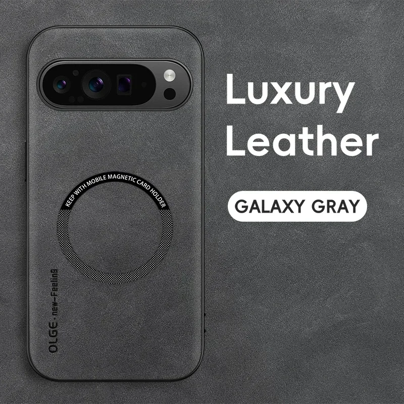 Magnetische Retro-Leder-Soft-Handyhülle für Google Pixel 11 10 9 Pro XL 10 9 8 7 Pro 7A 8A 9A für MagSafe Wireless Charging Cover