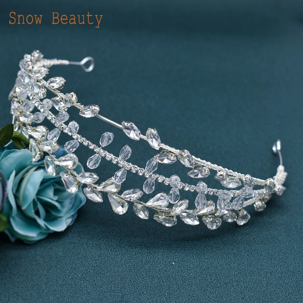 DZ075 Handgefertigtes Hochzeits-Stirnband, luxuriöse Braut-Kopfbedeckung für Damen, Tiaras, Party-Kopfbedeckung, Geschenke für Frauen, Braut, Königin, Haarschmuck