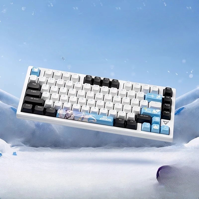 High-end e-sports mechanical keyboard, three-mode customized polar fox full-key hot-swappable 80 keys