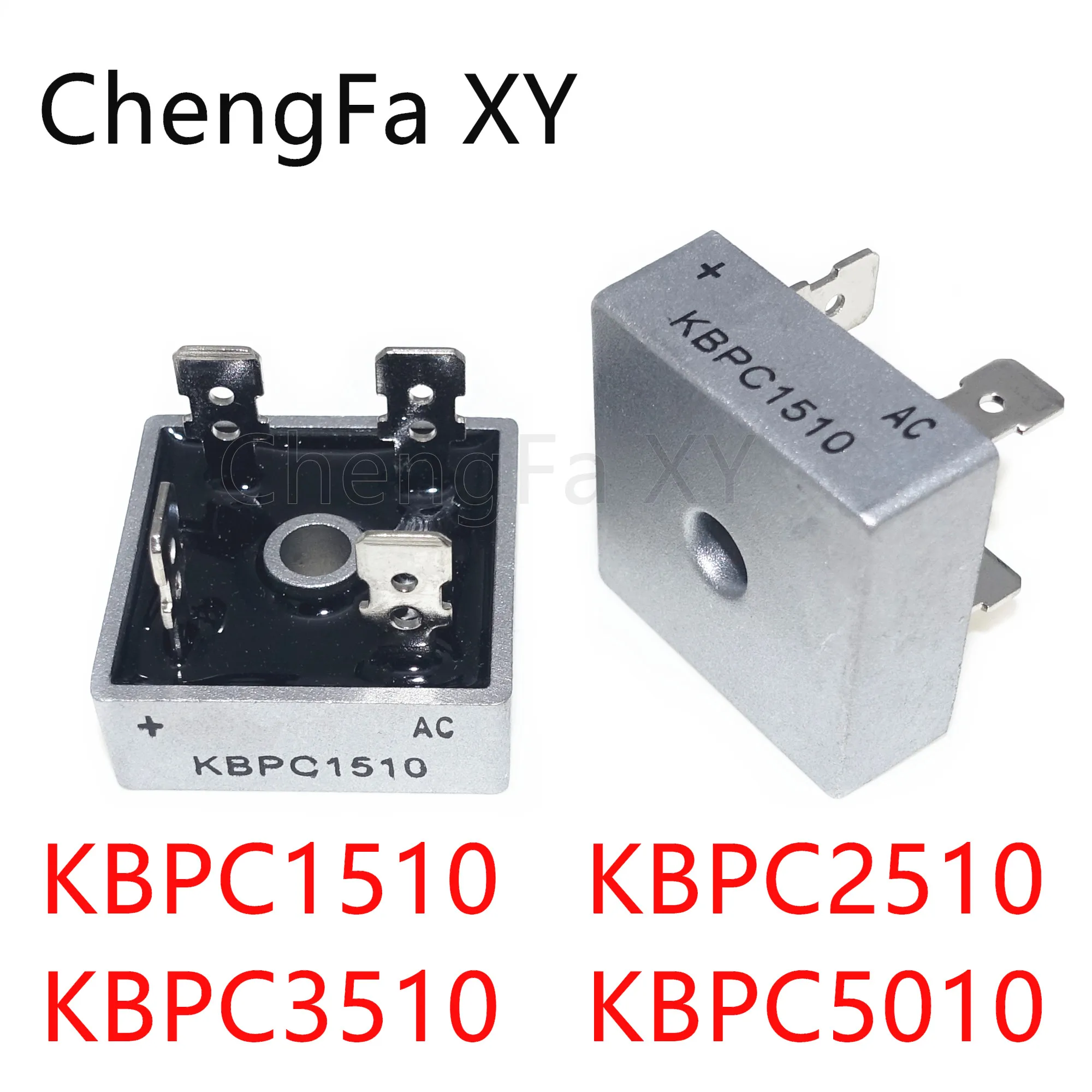 1pcs KBPC1510 KBPC2510 KBPC3510 KBPC5010 15A 25A 35A 50A 1000V Diode Bridge Rectifier kbpc5010