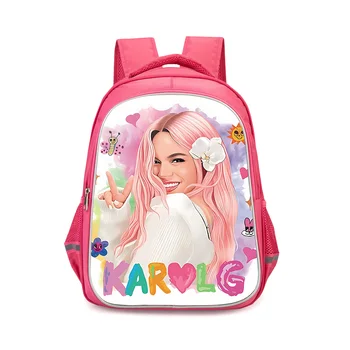 Karol G Manana Sera Bonito çocuk sırt çantaları kız öğrenci doğum günü hediyesi okul çantaları kamp dayanıklı sırt çantası