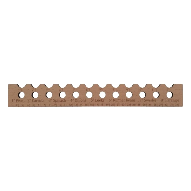 Wooden Planting Ruler For Gardeners Seed Spacer Of Seed With Vegetable Spacing