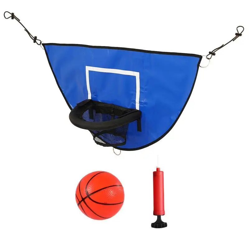 

Trampoline Basketball Hoop Pump-Ready Rim Mini Basketball Toy Set Basketball Board Hoop Accessories Breakaway Rim For Dunking