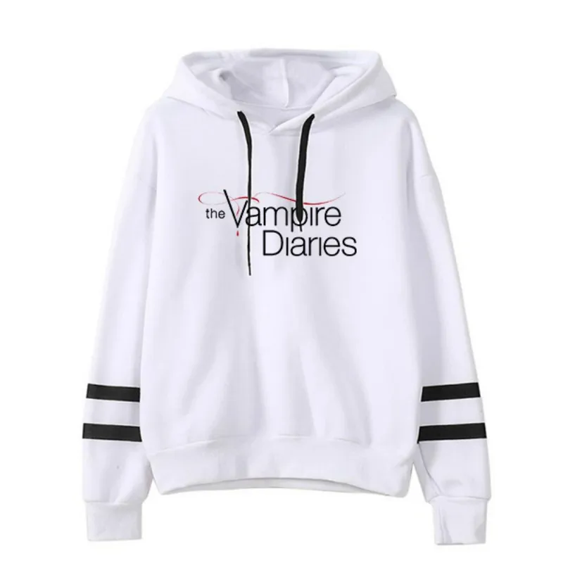 The Vampire Diaries Boys Girls Cartoon Hoodies Women Unisex Harajuku Cute Sweatshirt Manga Streetwear Hoody Female