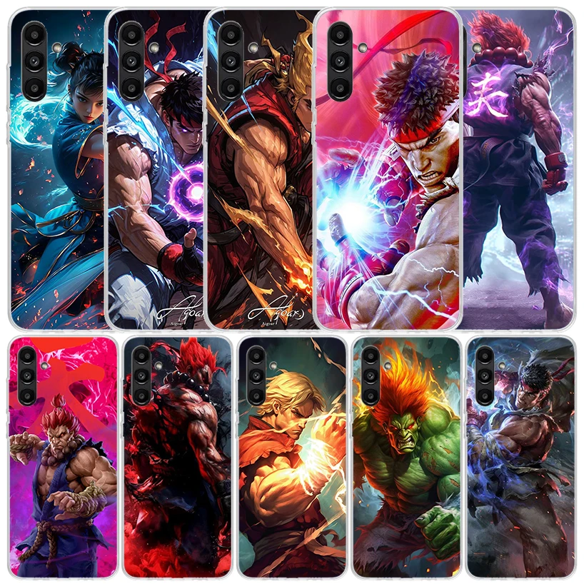 Game S-Street F-FighterS Cover for Samsung Galaxy A17 A37 A57 A16 A26 A36 A56 A15 A14 A55 Phone Case A13 A53 A25 A35 A24 A34 A23
