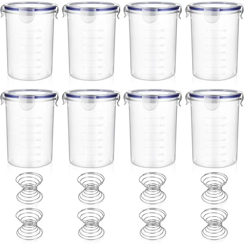 [ABFI!】 Containers With Mixing Ball 1000Ml Airtight Empty Paint Cans With Lids For Leftover Paint