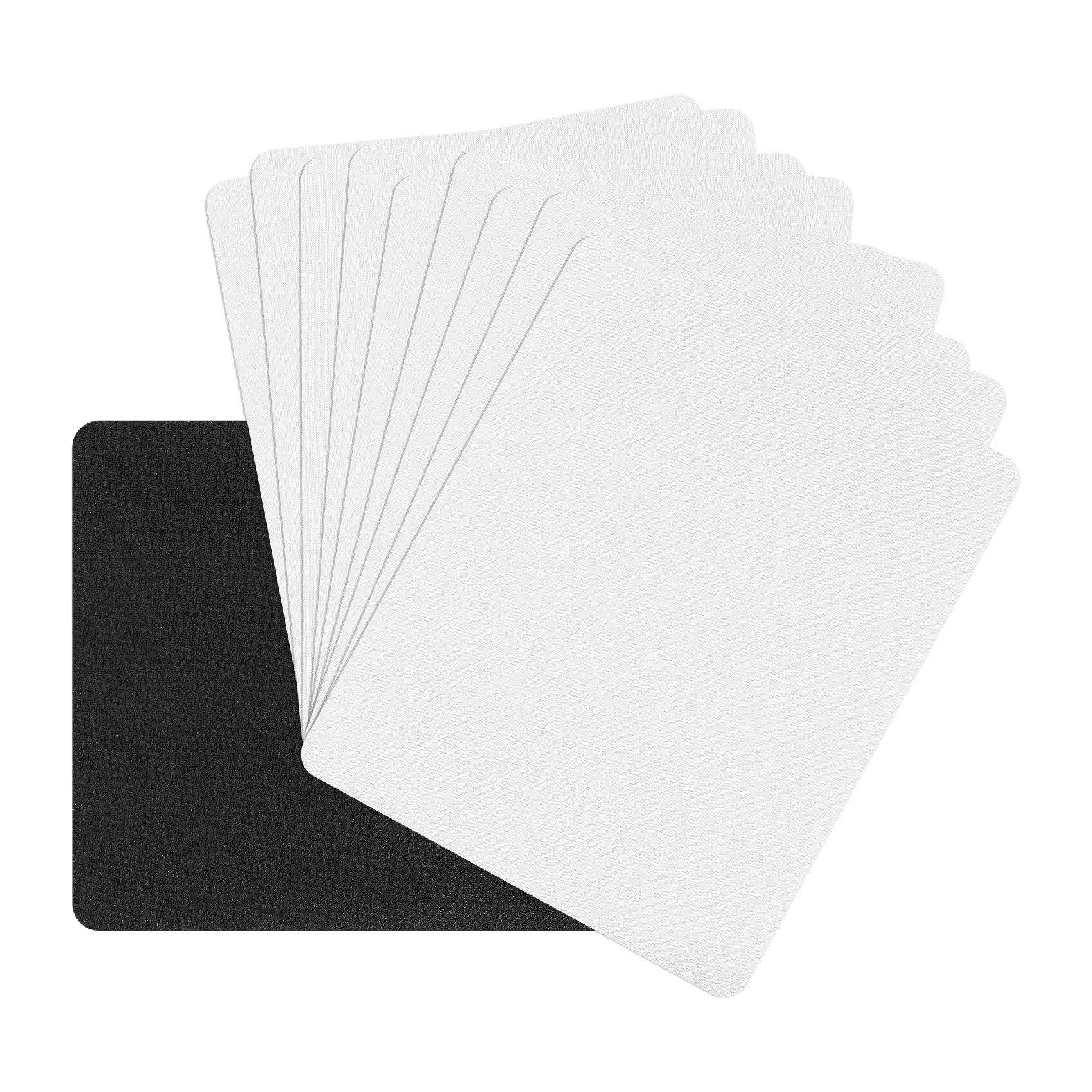 OUVU-10Pcs Mouse Pad em branco para transferência de sublimação, prensa térmica, artesanato de impressão