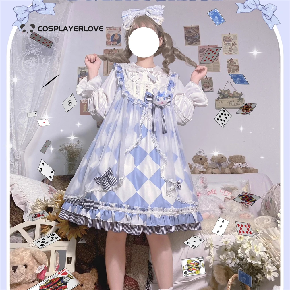 

Rabbit Alice Lolita Cute sweet JSK Halter dress Lolita dress Halloween Christmas Costume