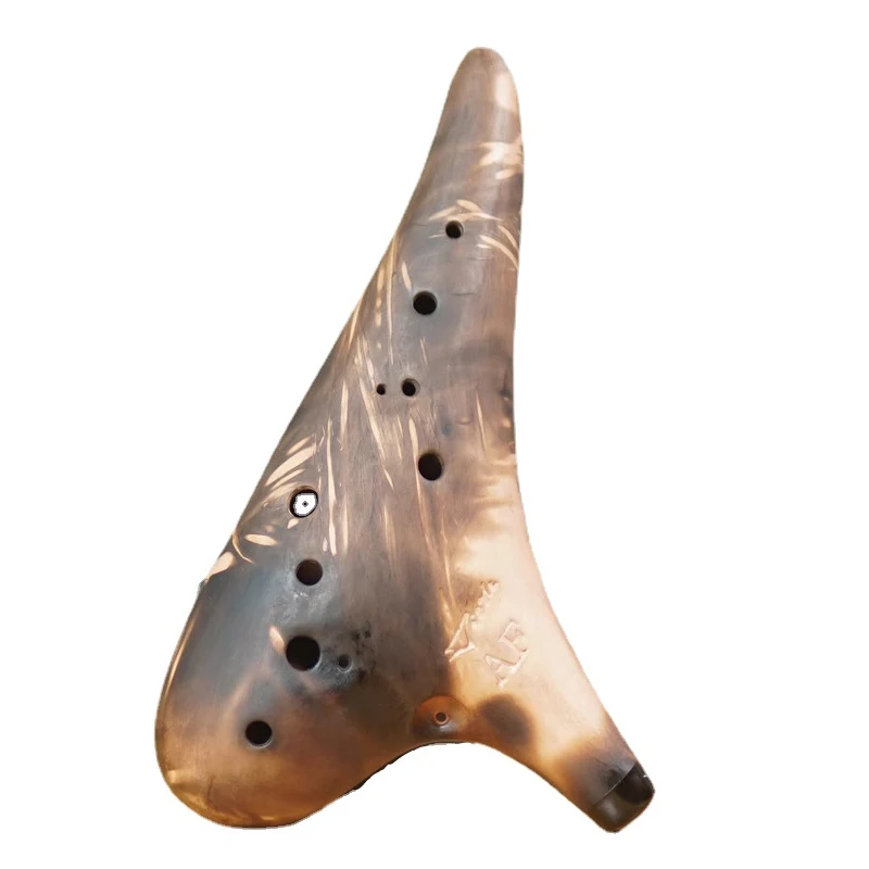 

Professional Ocarina 12 Holes Alto F AF Handmade Ceramic Ocarina Smoked Beginners Musical Instrument with Accessories Nice Gifts