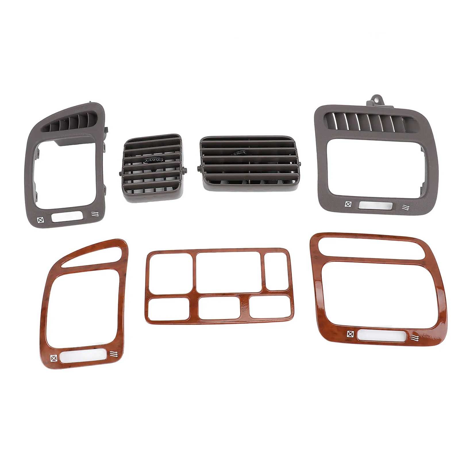 

Front Side AC Air Vent Outlet Grille with Cover Trim Set Enhanced Ventilation for LC100 1998-2007 Left Hand Drive new