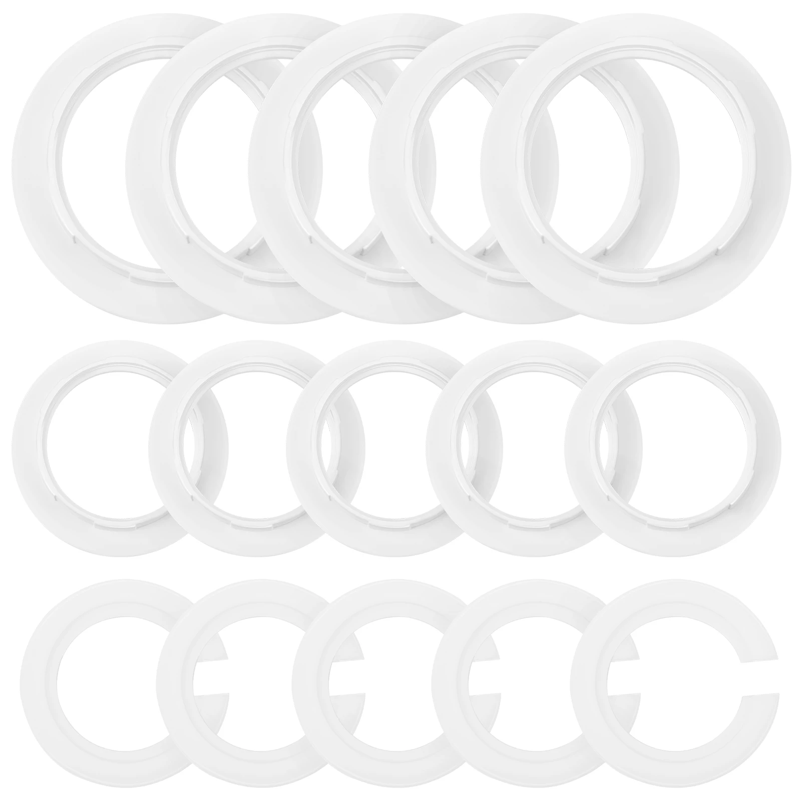 

15Pcs Lampshade Fixing Ring Set E14 E27 Adapter Bracket Light Socket Shade Reducer Lampshade Kit Plastic Durable Wide