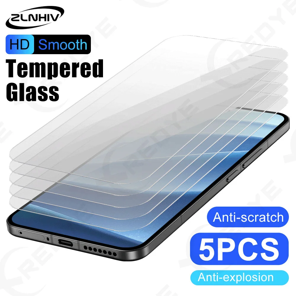 5Pcs Phone Screen Protector Protective Film For Redmi 14C 14R 13R 12C Tempered Glass smartphone Note 14 4G 13 12R Pro 12 Turbo