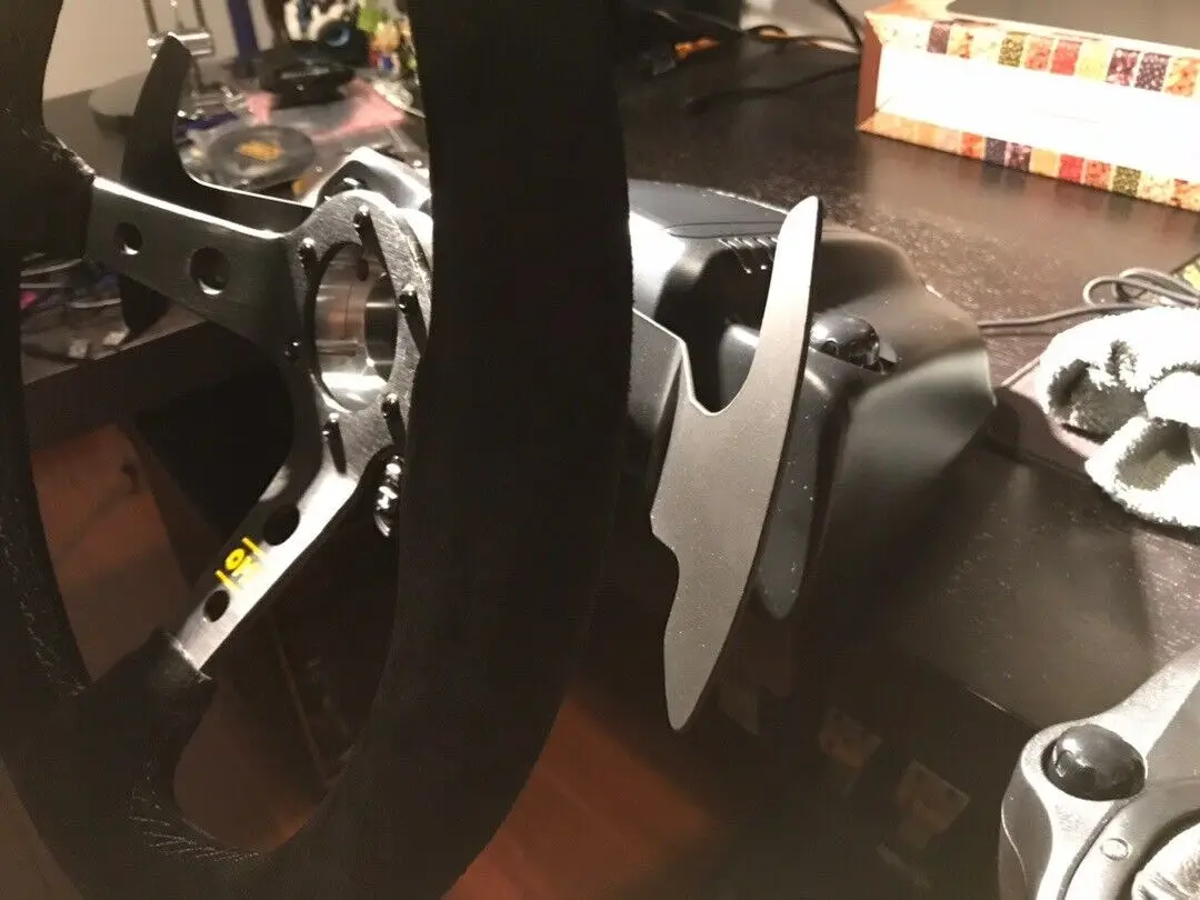Schwarzes Shift Paddle Shifter Trim Upgrade Kit für Logitech G29 G920 14\
