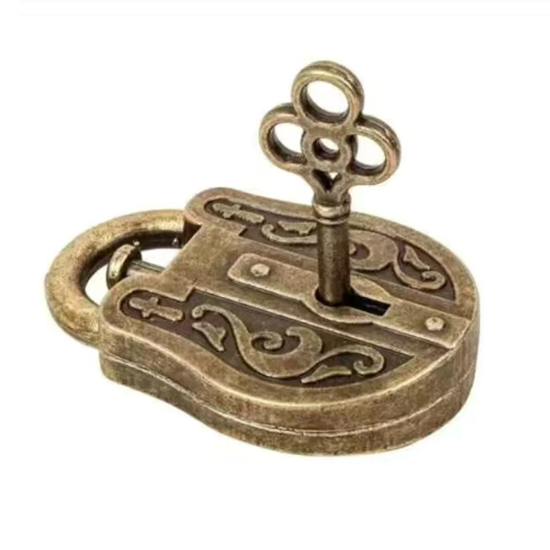 Démangeaison classique serrure et clé Puzzles en métal casse-tête pour enfants adolescents adultes IQ Test logique jouets éducatifs