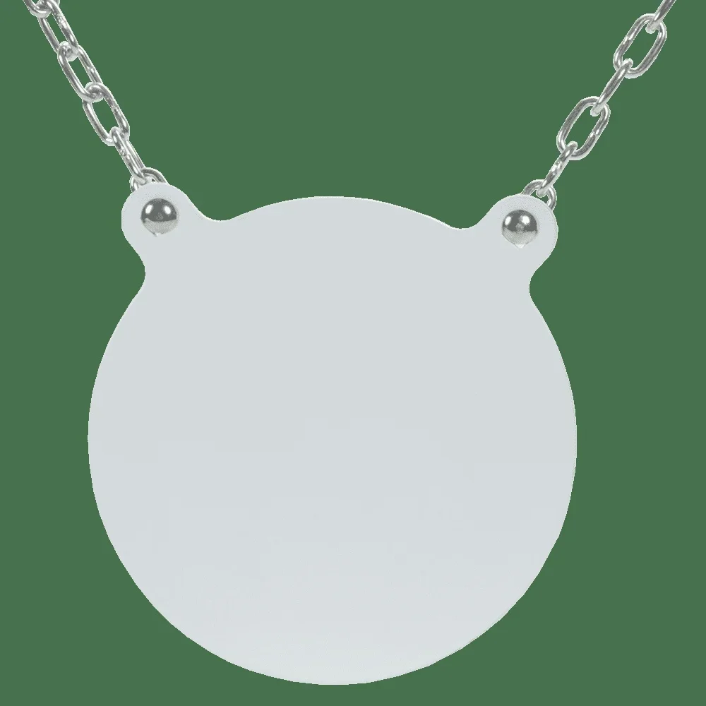 4 بوصة الصلب غونغ اطلاق النار الهدف AR500 دائم المعادن مركز النار مسدس ردود فعل مرئية معرض اطلاق النار مخصص 200 ياردة