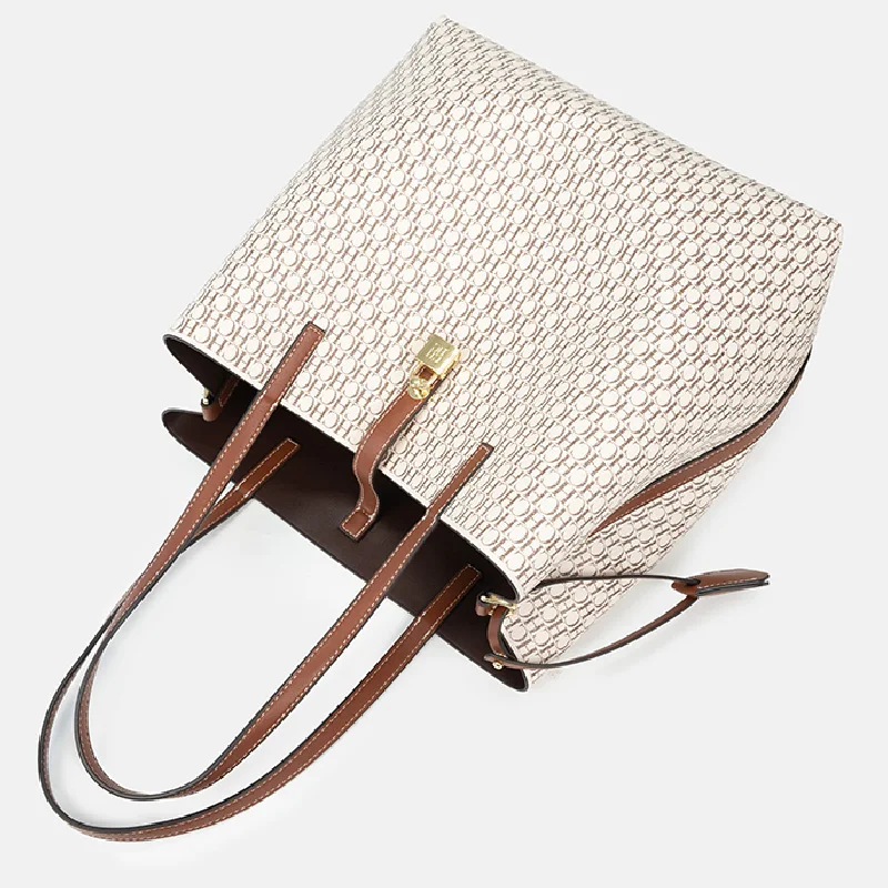 Tas Tote Wanita CHCH Musim Panas Baru, Tas Santai Besar yang Dipersonalisasi, Tas Retro Kapasitas Besar, Dompet Ibu dan Anak