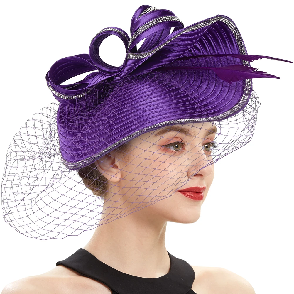 

Shiny Hat Fascinators for Wedding Hats Women Tea Party Has Facinator Hair Bands Elegant